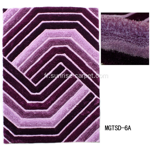 Elastic &amp; Silk 3D Shaggy With Microfiber Carpet